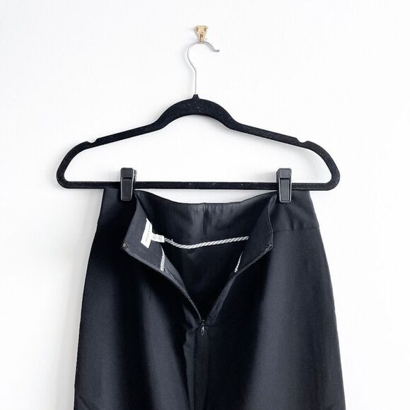 Banana Republic Women's Stretch Straight Pencil Skirt Wool Black Lined Size 2 - Picture 3 of 9